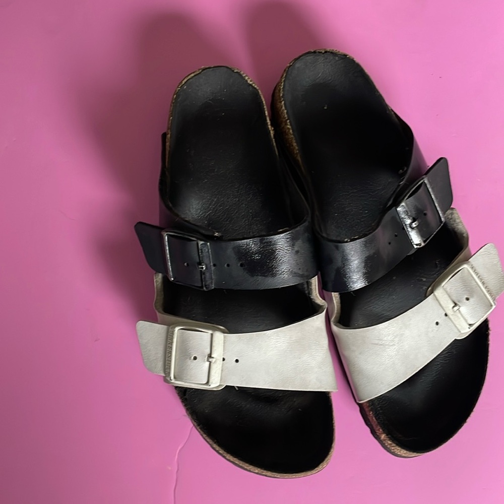 Birkenstock Arizona Sandal Black and White